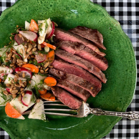 Radish and Carrot Slaw with Toasted Pumpkin Seeds