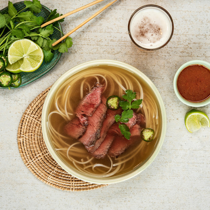 Shaved steak pho