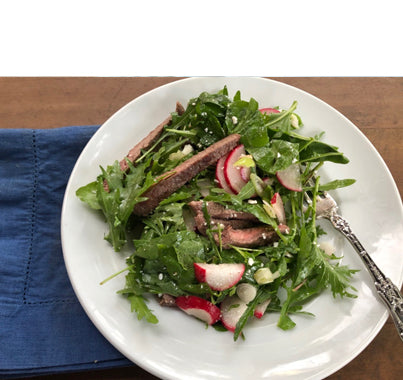 Arugula and Lady Steak Salad