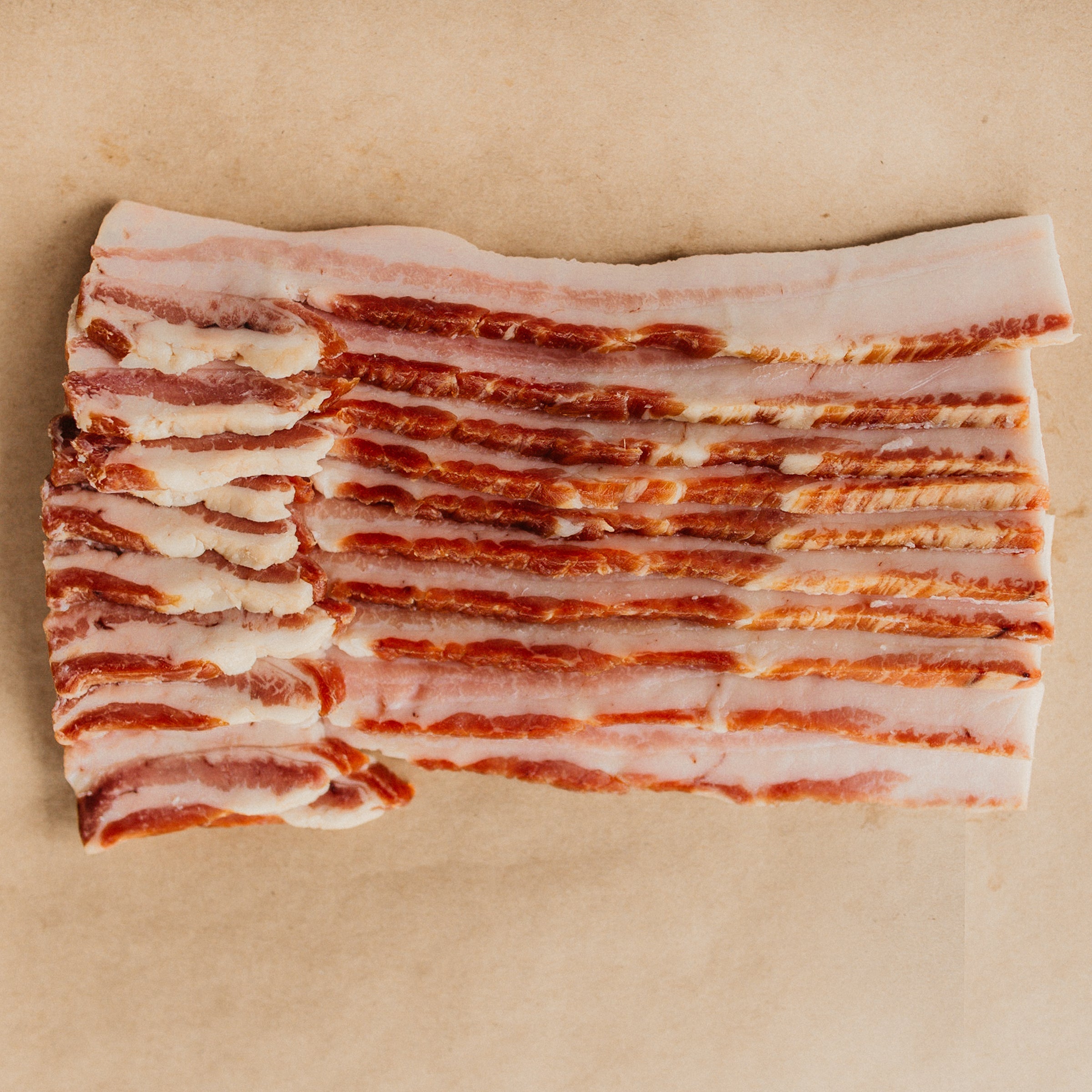 Home-cured and smoked bacon