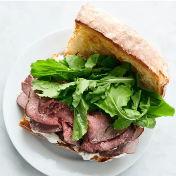 Sliced roast beef