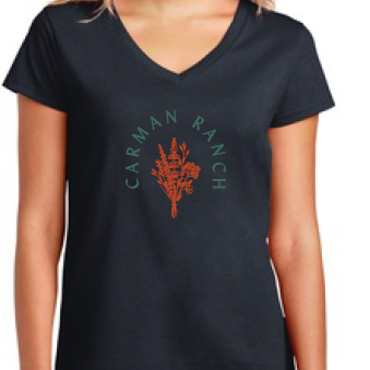 Women's V-Neck Bouquet Tee